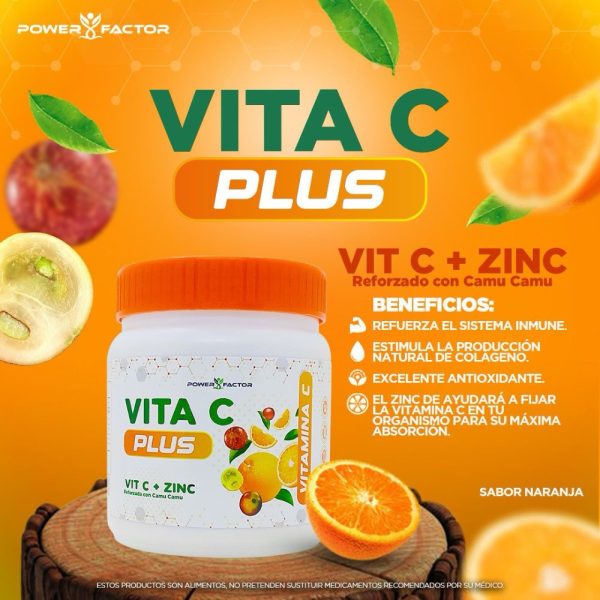 Suplemento Vitamínico Vita C Plus - Frasco 200 G - Imagen 2