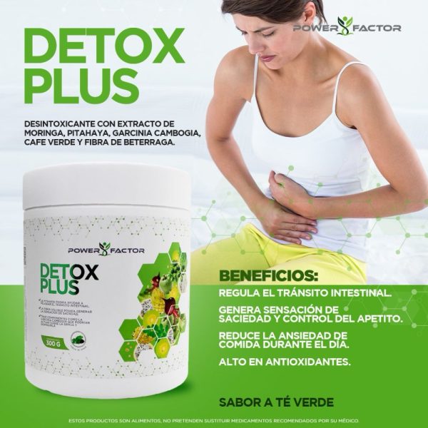 Detox Plus Desintoxicante Natural con Moringa - Frasco 300 G - Imagen 2